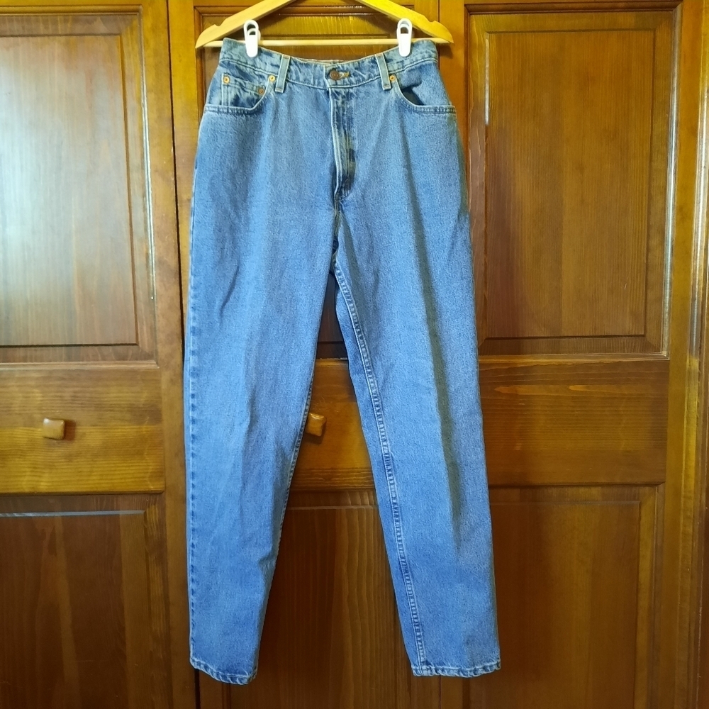 Vintage Levi's 550 Relaxed Fit Tapered Leg Medium Wash Denim Jeans Size 10